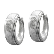 Hoop Earrings Zirconias Silver 925