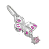 Pendant Pink Butterfly Silver 925