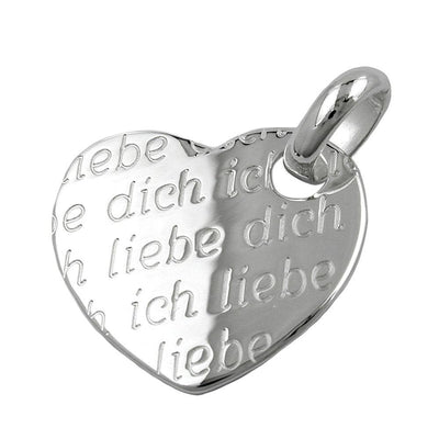 Pendant Heart Ich Liebe Dich Silver 925