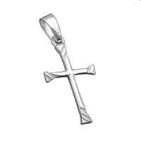 Pendant Cross Shiny Silver 925