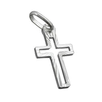 Pendant Cross Diamond Cut Silver 925