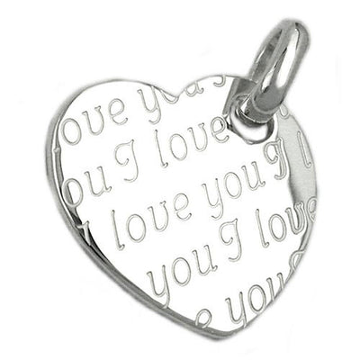 Pendant Heart I Love You Silver 925