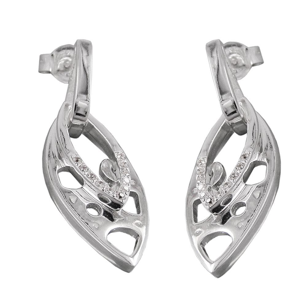 Stud Earrings Zirconia Silver 925