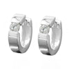 Hoop Earrings Cubic Zirconia Silver 925