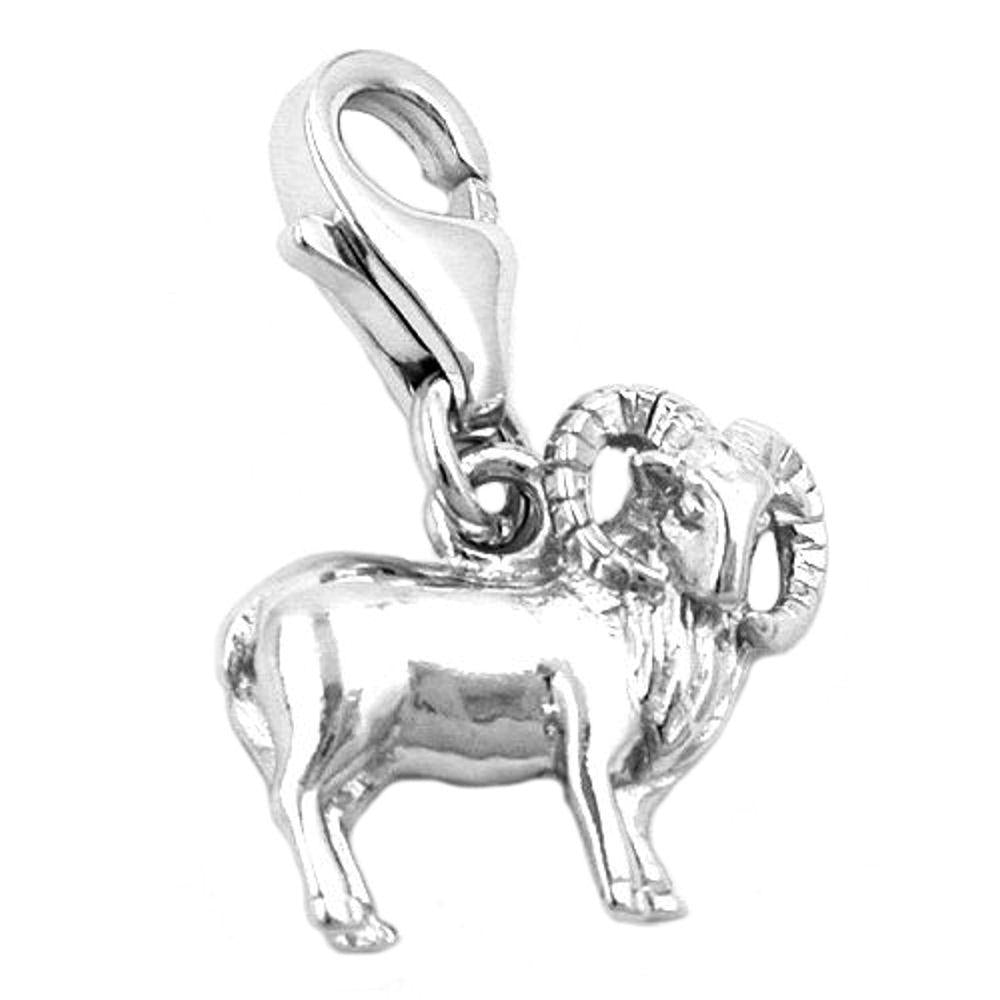 Charm Zodiac Sign Aries Silver 925