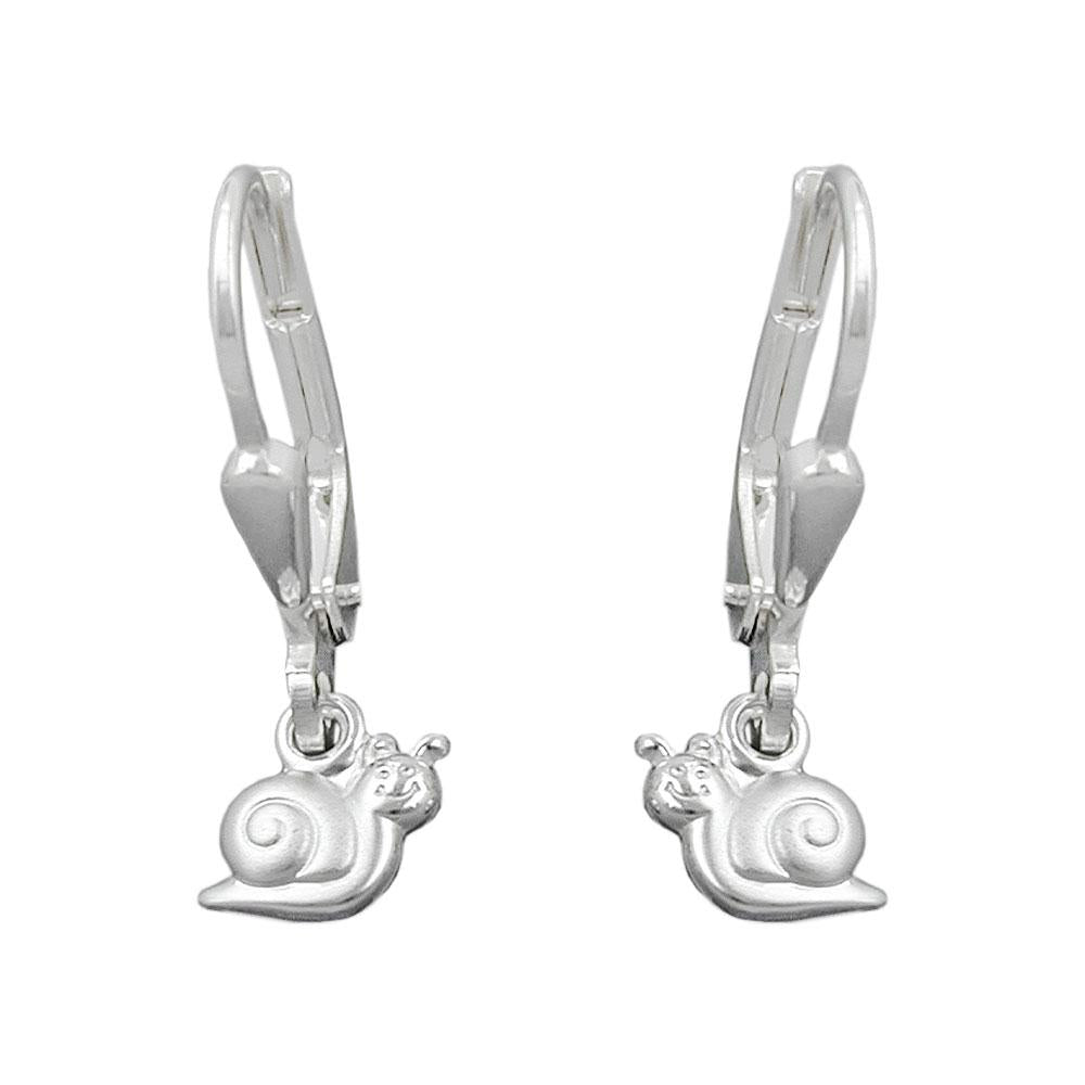 Snail Earrings Leverback Silver 925