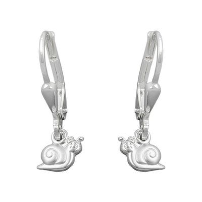 Snail Earrings Leverback Silver 925