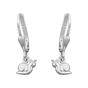 Snail Earrings Leverback Silver 925