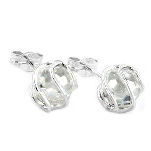 Earrings Bead Zirconia Silver 925