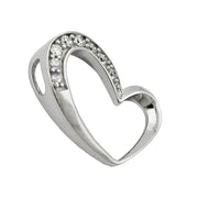 Pendant Heart Zirconia Elements Silver 925