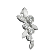 Pendant Flower With Leafs Silver 925