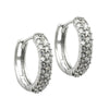 Hoop Earrings Zirconia Silver 925