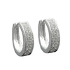 Hoop Earrings Zirconia Silver 925