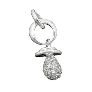 Pendant Pacifier Zirconia Silver 925