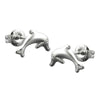 Stud Earrings Dolphins Silver 925