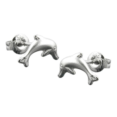 Stud Earrings Dolphins Silver 925