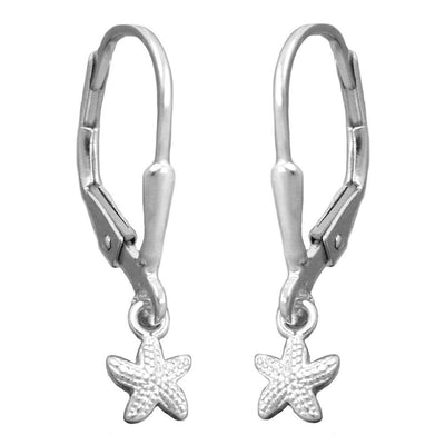 Leverback Earrings Starfish Silver 925