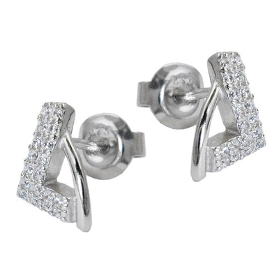 Earrings Studs Zirconias Silver 925