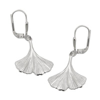 Leverback Earrings Ginkgo Silver 925