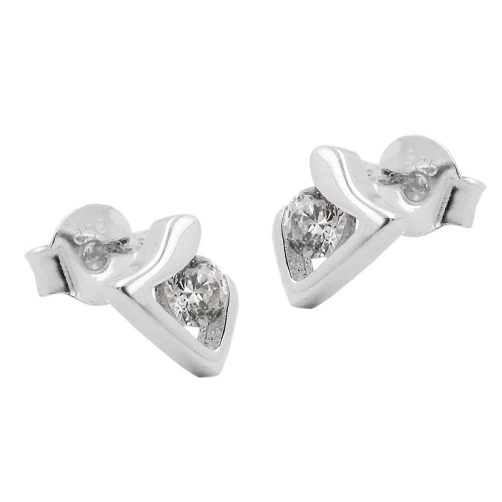 Earrings Studs Zirconias Silver 925