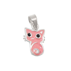 Pendant Little Pink Cat Silver 925