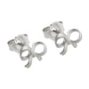 Earring Studs Loop Matted Silver 925