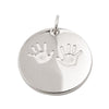 Pendant Round With Feet Silver 925