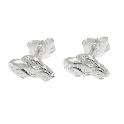 Stud Earrings Little Car Silver 925