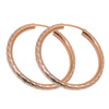 Hoop Earrings Redgold-plated Silver 925