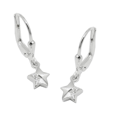 Leverback Earrings Zirconia Silver 925