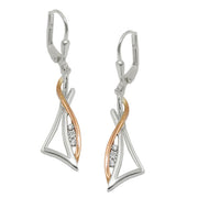 Leverback Earrings Zirconia Silver 925