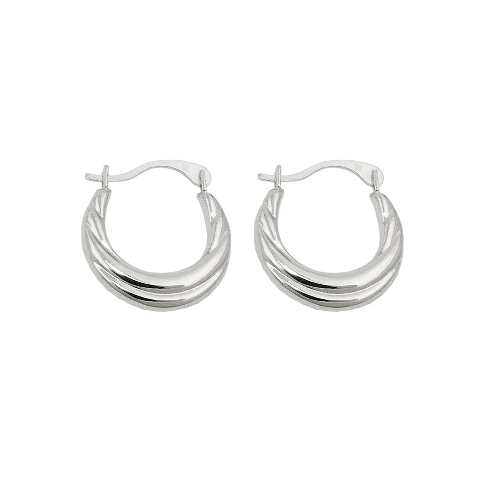 Hoop Earrings Silver 925