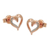 Earrings Red-goldplated Silver 925