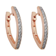 Hoop Earrings Zirconia Silver 925