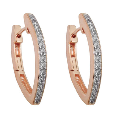 Hoop Earrings Zirconia Silver 925