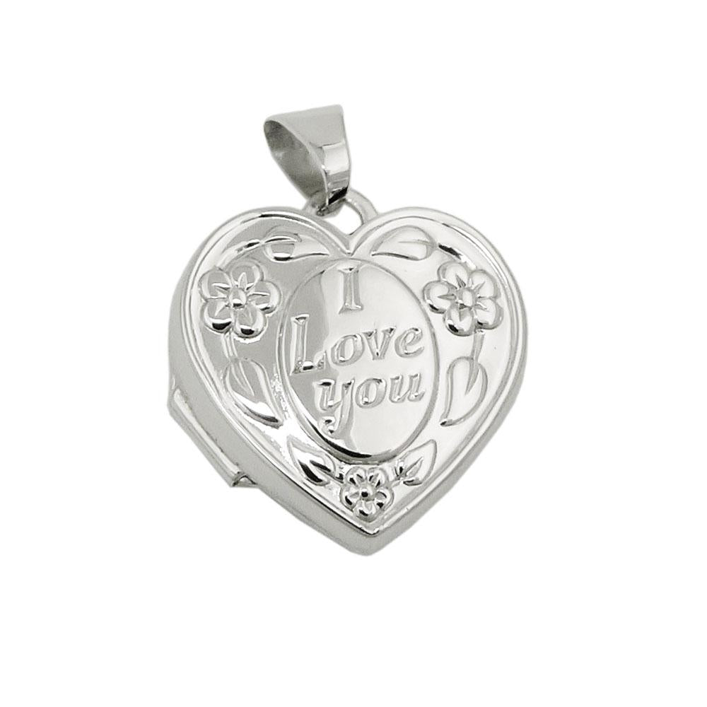 Pendant Locket - I Love You - Silver 925