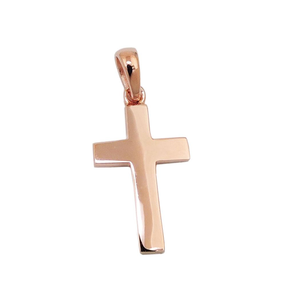 Pendant Cross Redgold Plated Silver 925