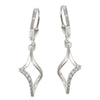 Leverback Earrings Zirconia Silver 925