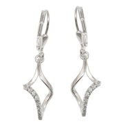 Leverback Earrings Zirconia Silver 925