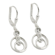 Leverback Earrings Zirconia Silver 925