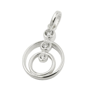 Pendant With Zirconia Silver 925