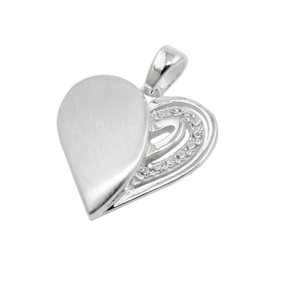 Pendant Heart With Zirconia Silver 925