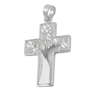 Pendant Cross With Tree Silver 925