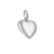 Pendant Heart Rhodium Plated Silver 925