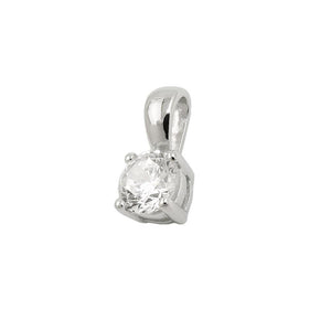 Pendant Zirconia 5mm Silver 925