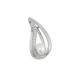 Pendant Pearl With Zirconia Silver 925