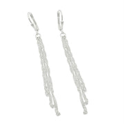 Leverback Earrings With Chain Silver 925