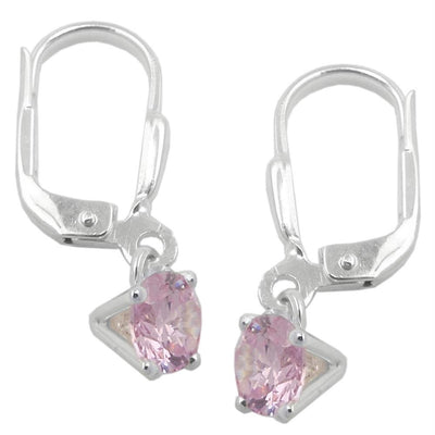 Leverback Earrings Zirconia Silver 925