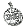 Pendant Pentagram Oxidated Silver 925