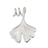 Pendant Ginkgo Leaf Spiral Silver 925